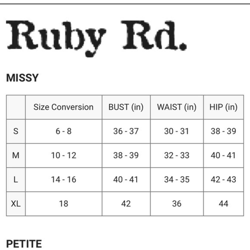 Ruby Rd red button up top. - Picture 4 of 5
